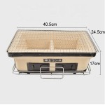 Hibachi Grill Supplier - Large Rectangle Ceramic Clay Charcoal