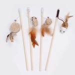 Cat Teaser Toys Supplier - Interactive Wand Fish Pole Bird