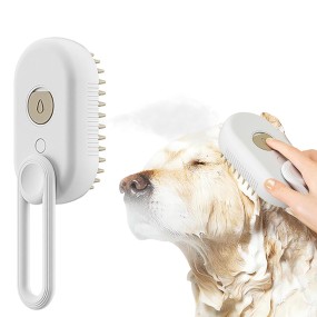 Pet Steam Brush Supplier - 3-in-1 Whales Silicone Hair Removal Comb
