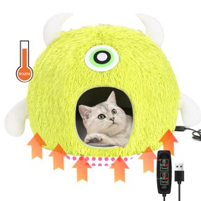 散热器猫床供应商-菠萝设计耐用布料温暖洞穴