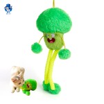 黄色小鸡玩具源头工厂-毛绒弹性绳带球互动
