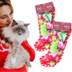 猫玩具套装源头工厂-8装橡胶球弹簧圣诞礼物