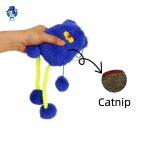 西兰花猫玩具生产厂家-毛绒弹性绳猫薄荷玩具