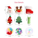 猫玩具套装源头工厂-8装橡胶球弹簧圣诞礼物