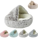 宠物屋源头工厂-可调定时器柔软毛绒温暖舒适洞穴床