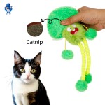 黄色小鸡玩具源头工厂-毛绒弹性绳带球互动