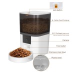 Pet Feeder with Camera Supplier - Video Monitor Slow Dispenser Double Bowl