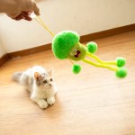 黄色小鸡玩具源头工厂-毛绒弹性绳带球互动