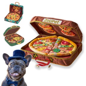 Plush Puzzle Toy Manufacturer - Chew Guard Technology Pizza Box Set
