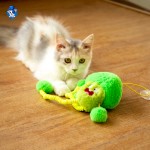 黄色小鸡玩具源头工厂-毛绒弹性绳带球互动