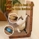 互动猫玩具源头工厂-三合一圆形抓板球轨圣诞