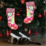 猫玩具套装源头工厂-8装橡胶球弹簧圣诞礼物