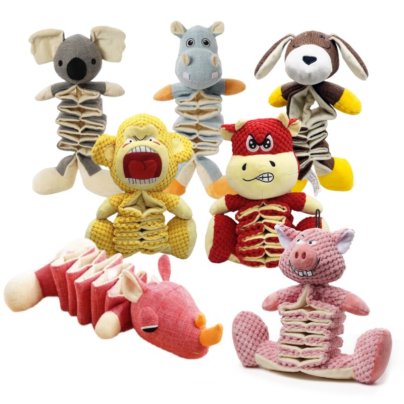 Natural Rubber Dog Toy Supplier - 3 Pack Carrot Squeaky Chew Toy Set