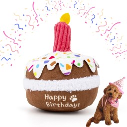 狗生日玩具供应商-毛绒蛋糕蜡烛装饰礼品批发
