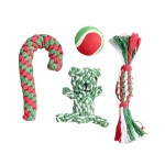 圣诞宠物玩具源头工厂-棉绳互动咬胶全尺寸