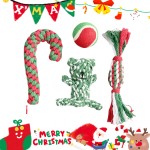 圣诞宠物玩具源头工厂-棉绳互动咬胶全尺寸