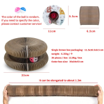 Corrugated Cat Scratcher Supplier - Foldable Magic Organ Board Bell