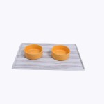 Ceramic Pet Bowl Supplier - Customized Colorful Bamboo Shelf