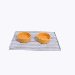 Ceramic Pet Bowl Supplier - Customized Colorful Bamboo Shelf