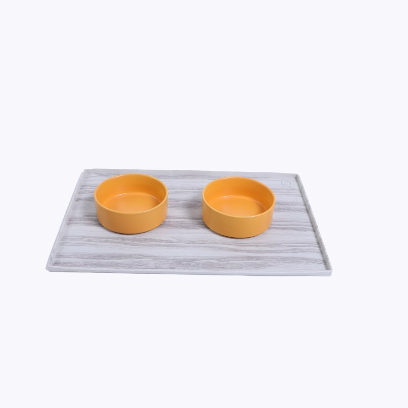 Ceramic Pet Bowl Supplier - Customized Colorful Bamboo Shelf