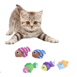 Cat Toy Supplier - Small Fish Interactive Assorted Color