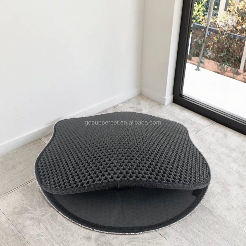 Cat Litter Mat Manufacturer - 65x60 cm Black EVA Trapping