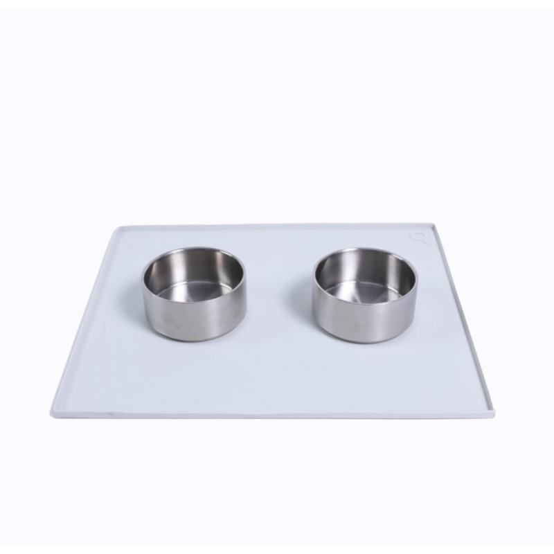 Dog Bowl Manufacturer - Removable Stainless Steel Silicone Mat