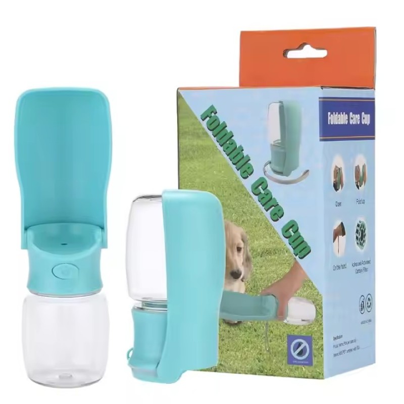 Dog Water Dispenser Supplier - 500ml Automatic Silicone Solid Pattern Bowl