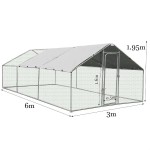 Pet Cage Supplier - Outdoor Large Metal Chicken Coop Walk-in Enclosure