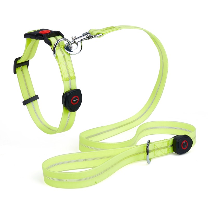 Pet Leash Factory - LED Illuminated Reflective Rope Collar Night Safety