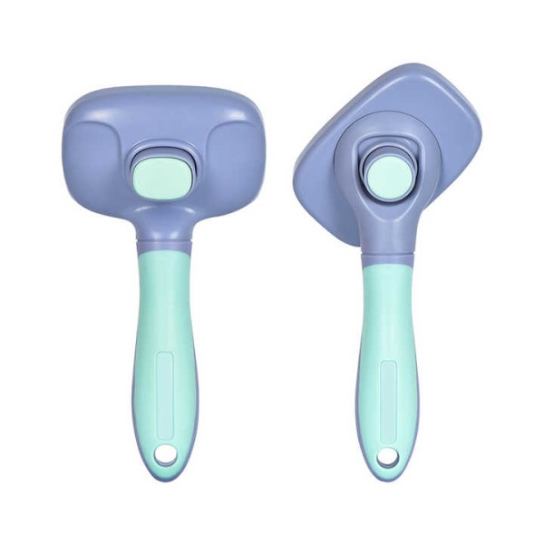 猫美容梳源头工厂-一键开结自清洁防静电