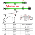 LED狗项圈生产厂家-可调闪光充电反光夜间产品
