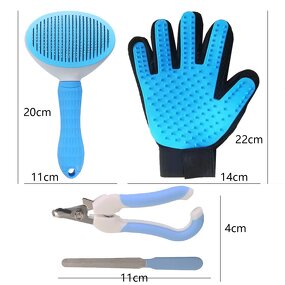 Pet Grooming Gloves Manufacturer - Plastic Hair Removal Beauty Brush Kit