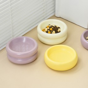 Pet Bowl Factory - Handcrafted Ceramic Donut-Shaped High-Legs Universal