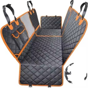 Dog Car Seat Cover Factory - 100% Waterproof Oxford Mesh Window Hard Bottom