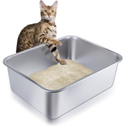 猫砂盆供应商-不锈钢不粘金属盘无味易清洁
