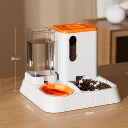 宠物喂食器套装供应商-自动重力自喂食环保塑料