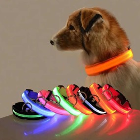 LED Dog Collar Manufacturer - High-Lumens Adjustable Light-Up Blinking
