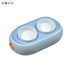 Pet Feeder Manufacturer - ABS Plastic Eggshell Double Bowls