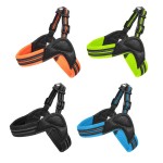 Dog Harness Set Supplier - Adjustable Waterproof PU Leather