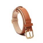 Dog Collar Supplier - Leather Lychee Grain Adjustable Cowhide