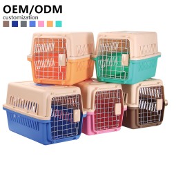 Pet Travel Case Supplier - ABS Plastic Secure Metal Door