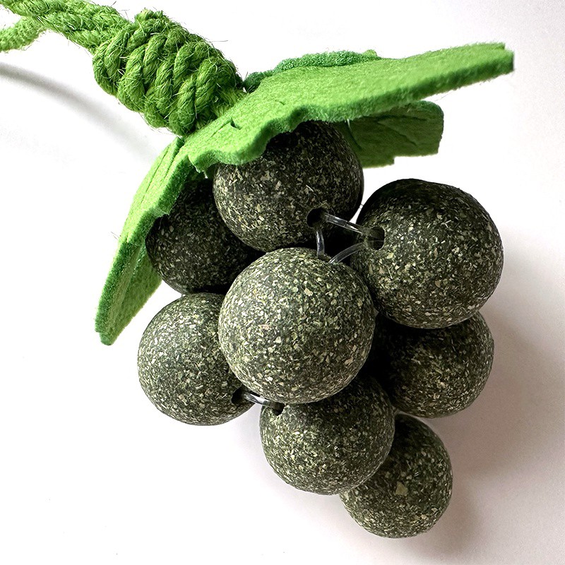 Cat Teaser Toy Factory - Hanging Grapes Catnip Dental Grass