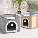 Cat Bed Factory - Dual-Layer Solid Pattern Foldable Storage