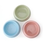 Pet Bowl Supplier - Multi-color Plastic Thickened Feeding
