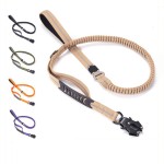 Dog Leash Factory - Reflective Nylon Bungee Rope Metal Clip