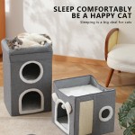 Cat Hutch Factory - Thickened Linen Semi-Closed Collapsible