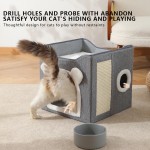 Cat Bed Manufacturer - Linen Durable Oxford Square Foldable