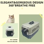 Pet Travel Case Supplier - ABS Plastic Secure Metal Door