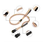 Dog Leash Factory - Reflective Nylon Bungee Rope Metal Clip